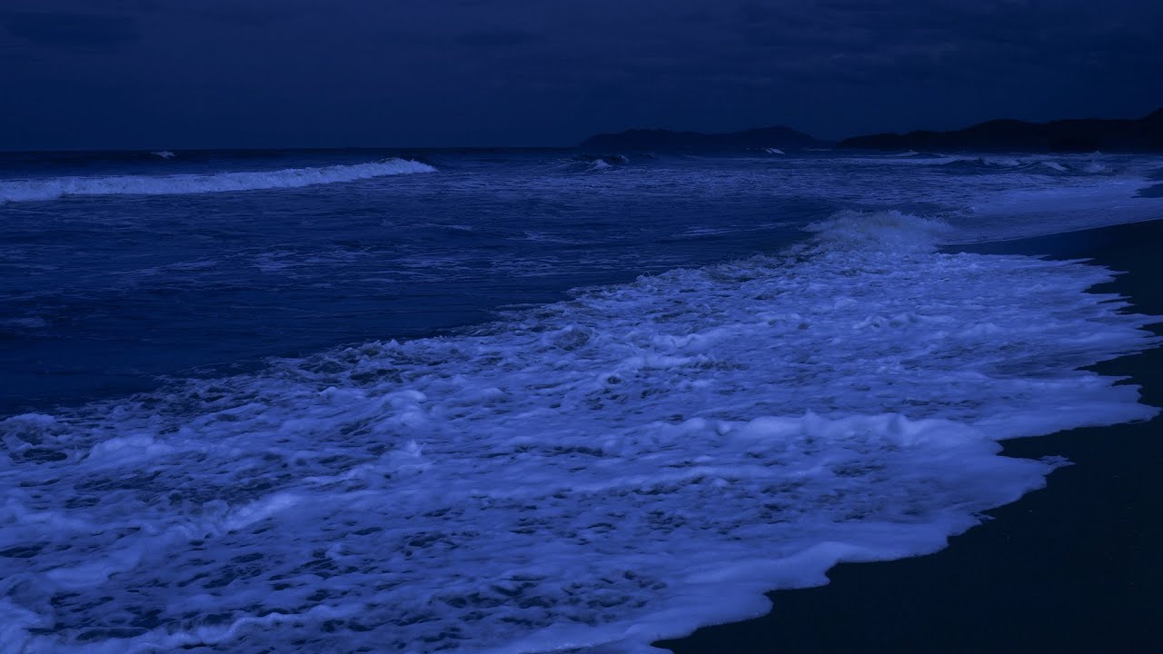 Музыка для глубокого расслабления без рекламы • Тихие ночные океанские волны для успокоения