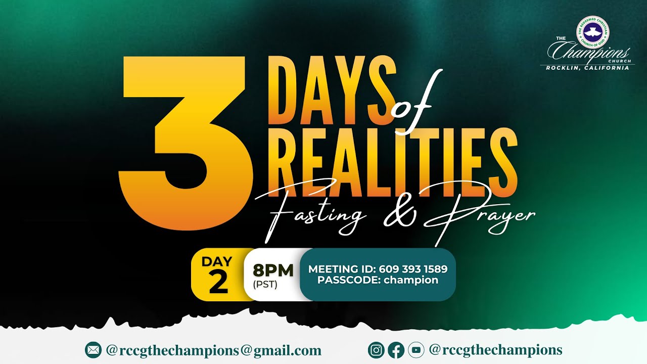 RCCG - The Champions | 3 Days of Realities | January 30th | Day 2