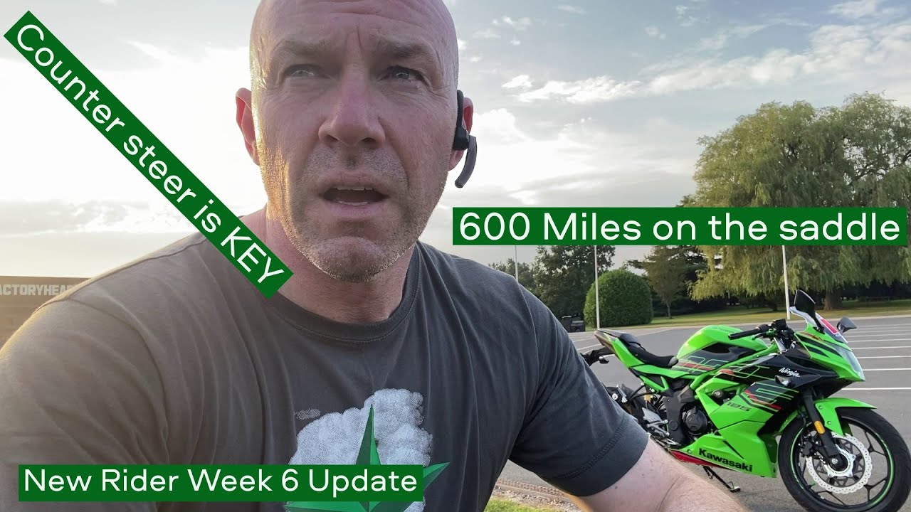 New Rider, 6 week Journey & Counter-Steer. (Ninja 125)