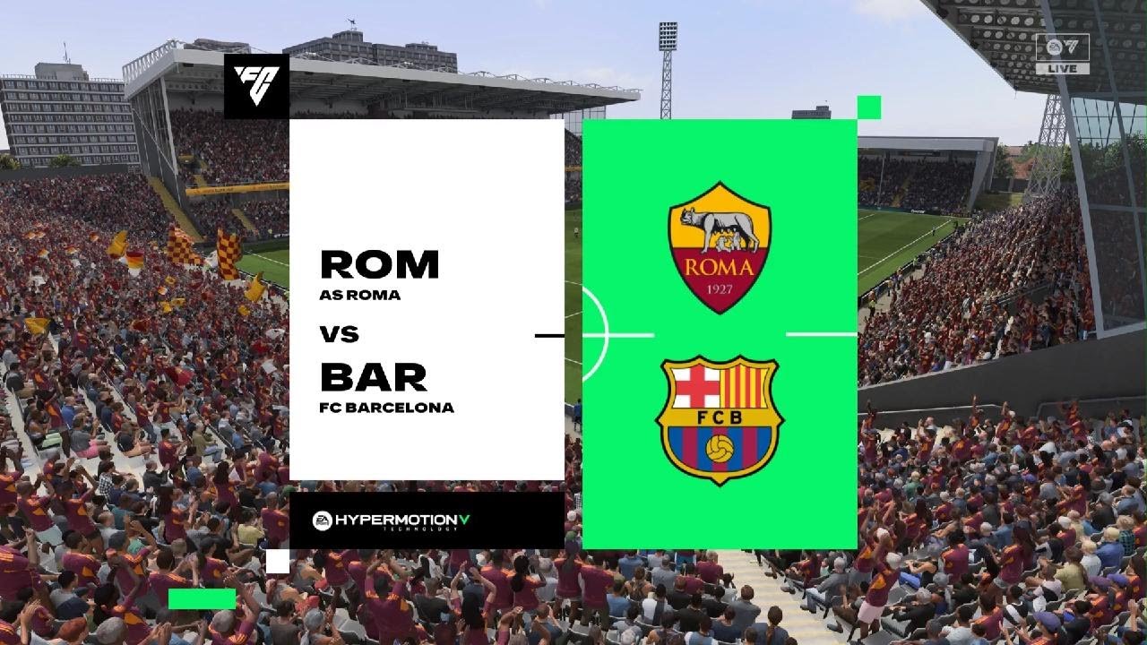 FC 26 Career Mode Episode 72: AS Roma vs FC Barcelona [Asian Elite Cup]