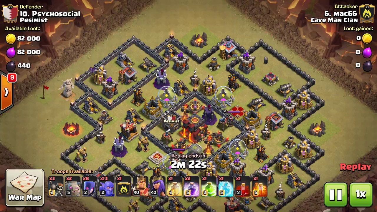 Caveman Clashing 3 Star Attack - mac002