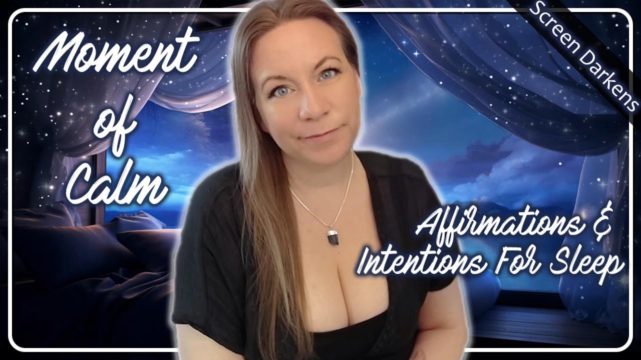 Soft Spoken Affirmations for Sleep - British Accent, ASMR, Screen Darkens, English Accent