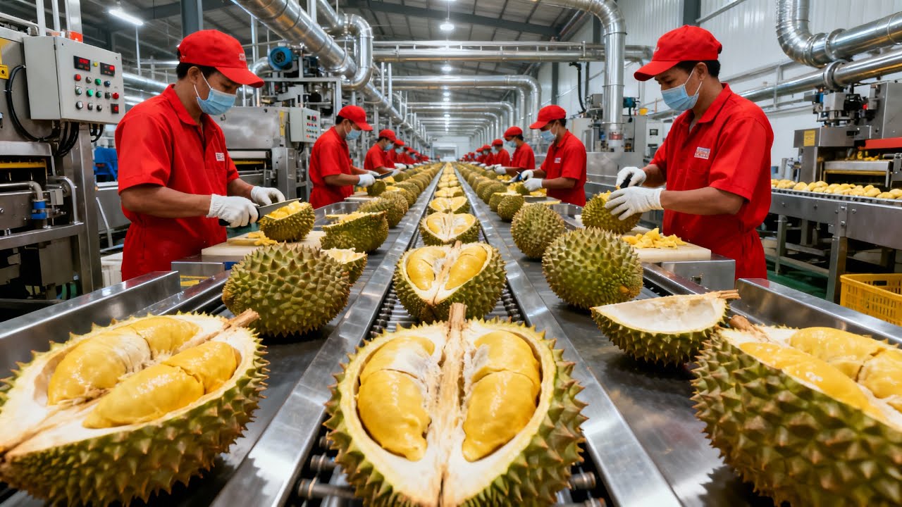 Inside the World’s Largest Durian Factory | How Fresh Durian Is Transformed Into Premium Snacks