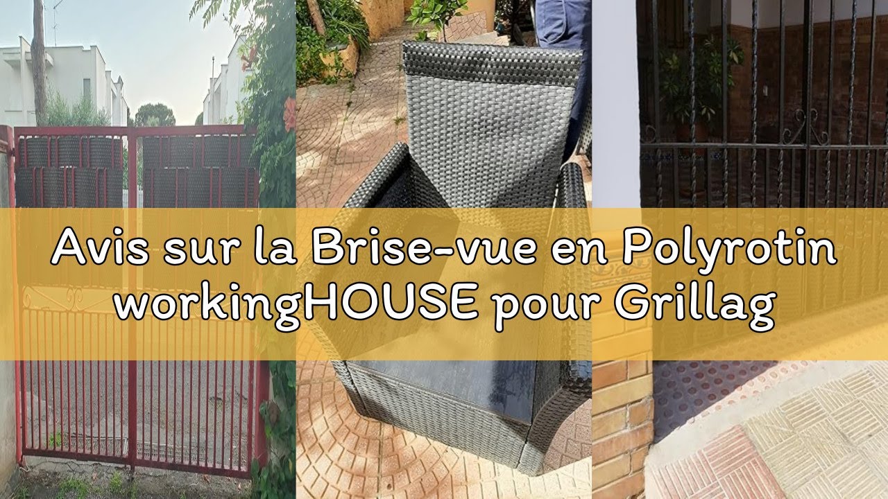 Avis sur la Brise-vue en Polyrotin workingHOUSE pour Grillage à Double Barre - Bandes Résistantes au