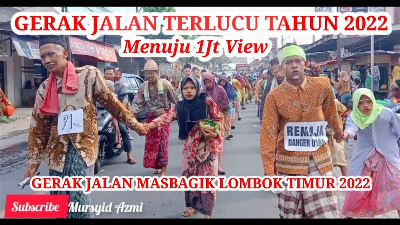 GERAK JALAN SUPER LUCU 2022. INI KAKEK DAN NENEK ASLI ATAU PALSU MIRIP BANGET |GERAK JALAN MASBAGIK|
