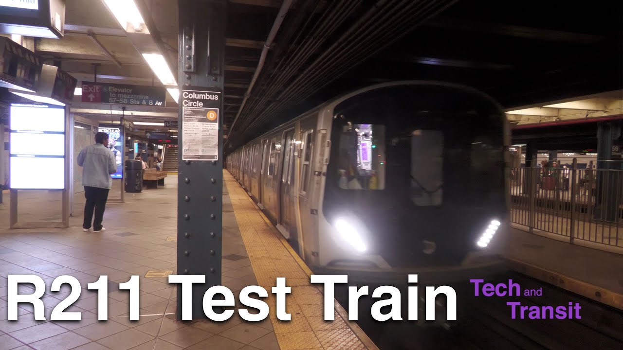 ⁴ᴷ⁶⁰ R211 Test Train at 59 Street - Columbus Circle