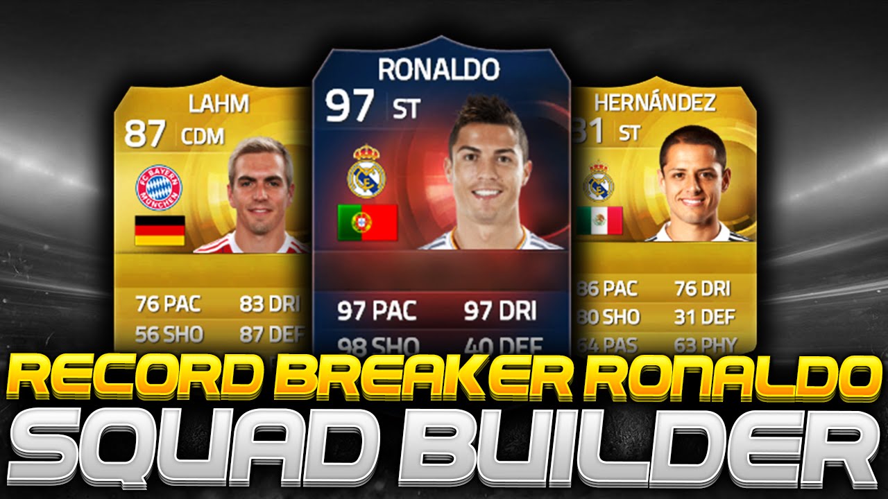 FIFA 15 - 6 MILLION COIN 97 RECORD BREAKER RONALDO SQUAD BUILDER!