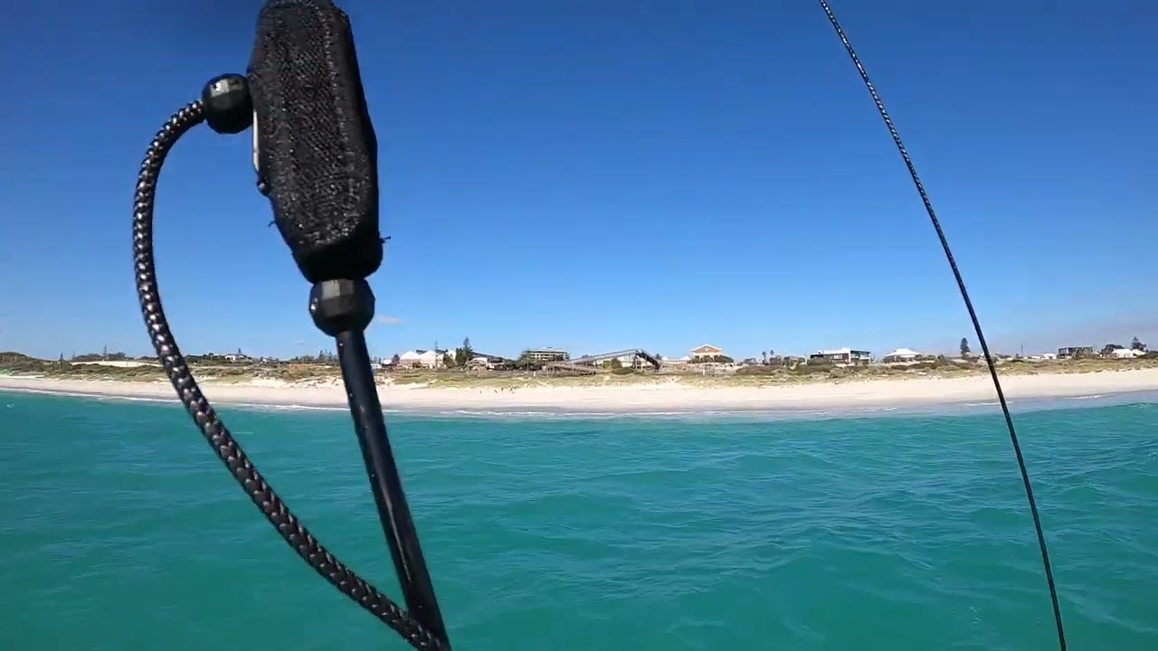 Gin MarabouV2 first test of 6m raw video hybrid foil kite