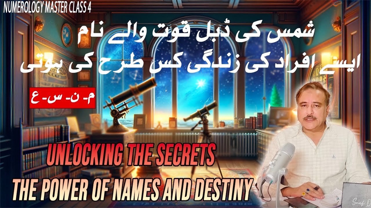 Numerology Master Class#4 Shams Ki Double Taqat wale Naam