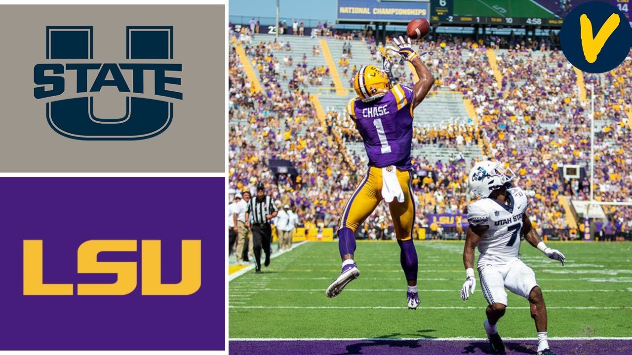 Utah State vs #5 LSU Week 6 College Football Highlights 2019