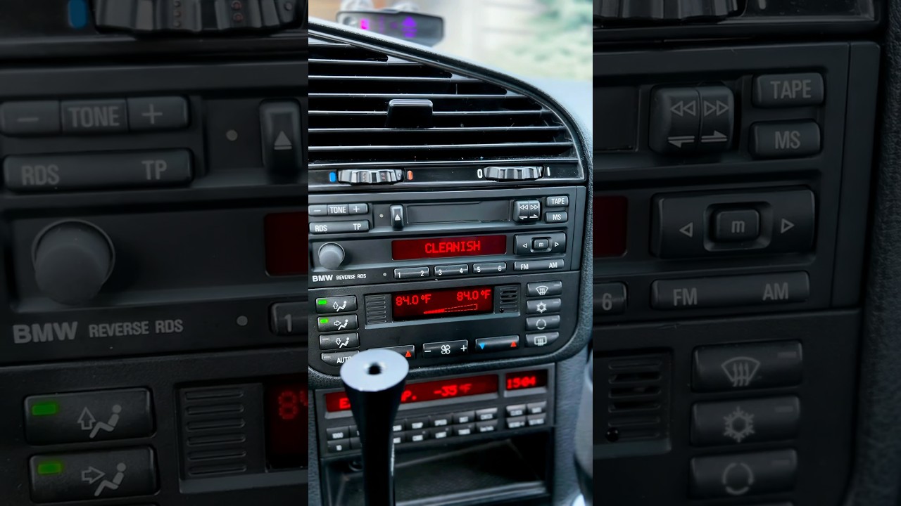 CLEANISH&reg; oem radio with Bluetooth👌🏻@bmwradios #bmw #cleanish #e36 #euro