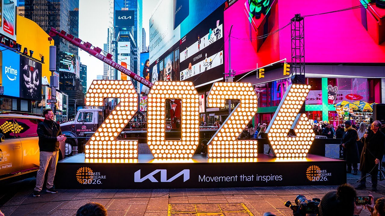 Цифры 2026 года появились на Таймс-сквер!