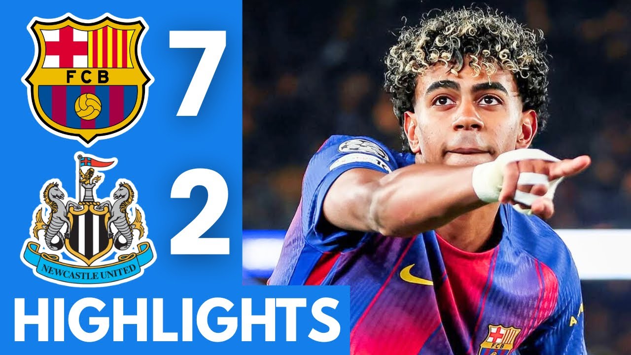 Barcelona vs Newcastle United Highlights | UEFA Champions League 2026