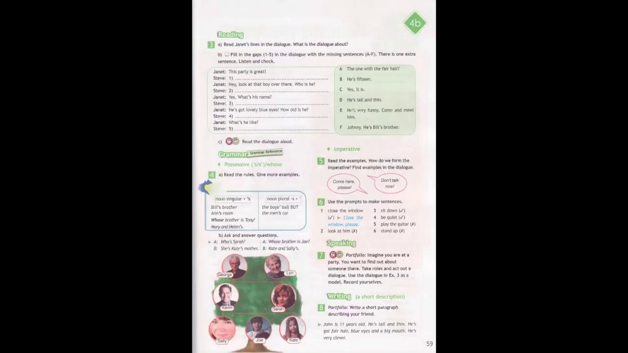 59 страница Английский язык 5 класс, 59 page, unit 4b, Spotlight 5 class Video Student's Book CDs