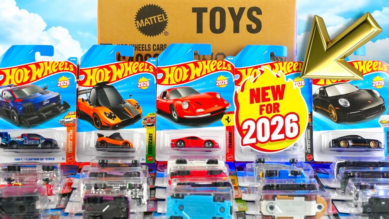 Распаковка кейса Hot Wheels G 2026 года | Новый Ferrari!