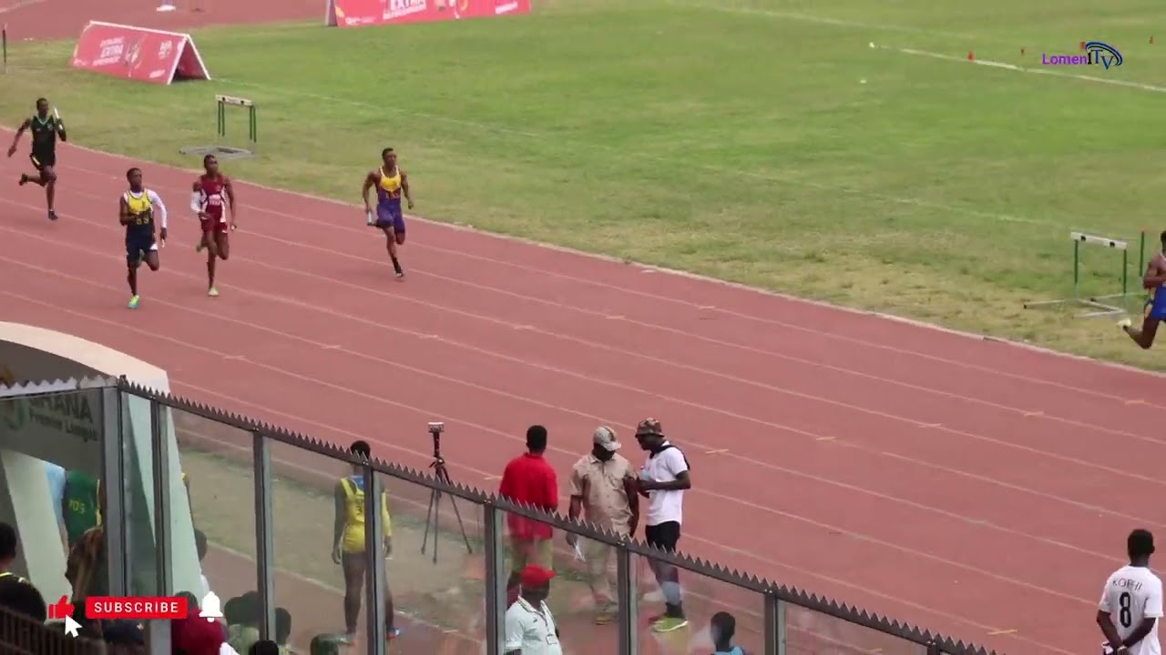OWASS wins boys 4x200m heat 4. 1:26.99sec. SuperZonals 2026. Ashanti region.