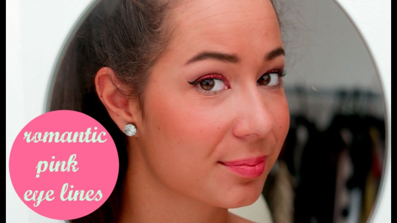 MAKE UP TUTORIAL| Pink eye lines |Lady Domisha