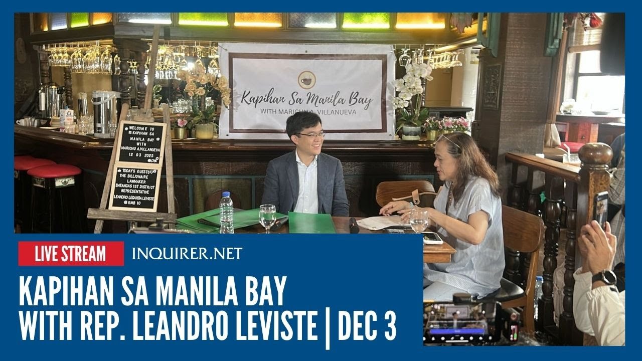 LIVE: Kapihan sa Manila Bay with Rep. Leandro Leviste | Dec 3