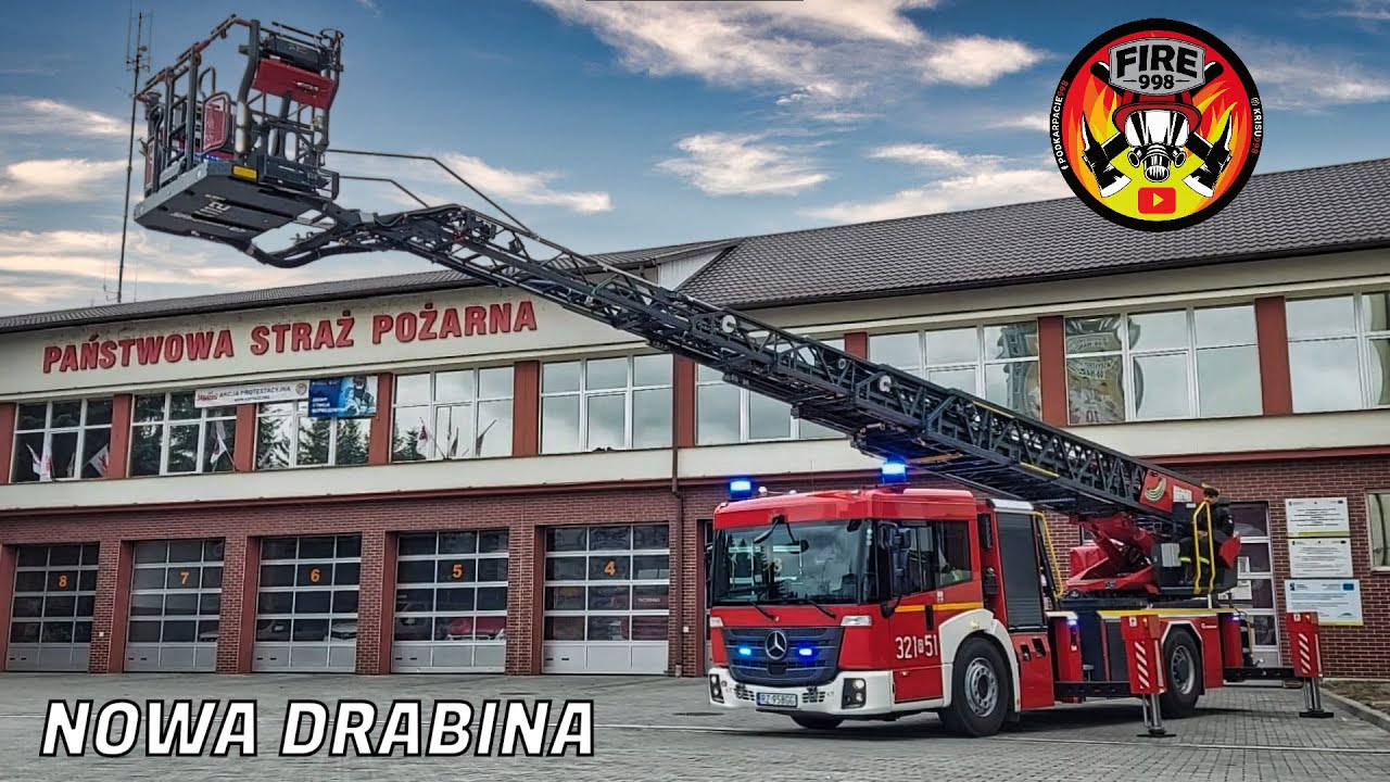 NOWA DRABINA W JRG 1 RZESZÓW | ALARM NA SESJI - POKAZ 321[R]51 MERCEDES ECONIC SD-30