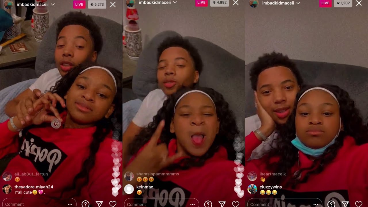 MACEI AND MYKEL ALMOST KISS ON LIVE PT. 2