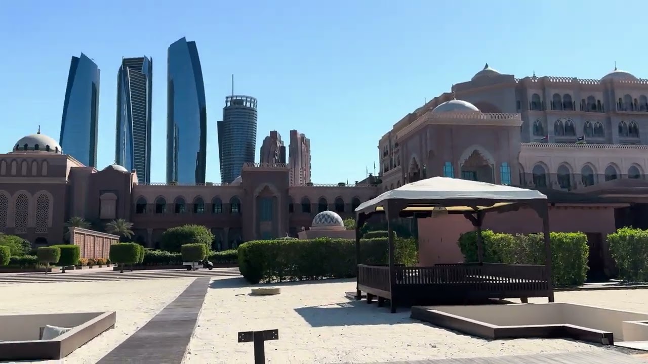 Boasting Emirates Palace Mandarin Oriental own private beach 🏖️set on the shores of the Arabian Gulf