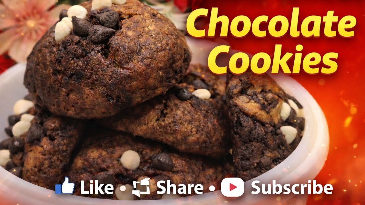 Soft & Healthy Wheat Chocolate Cookies 🍪
