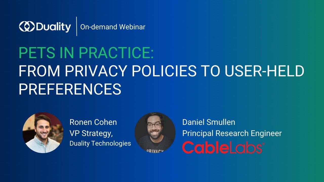 PETs in Practice: From Privacy Policies to User-Held Preferences