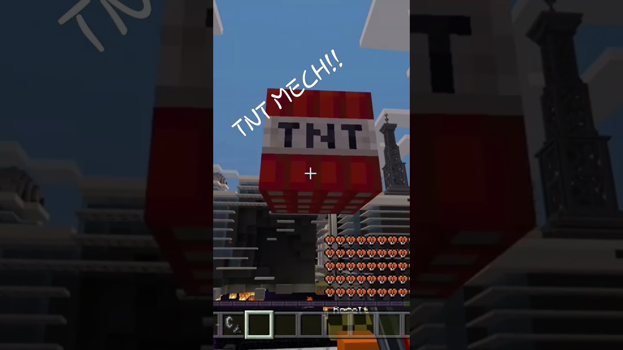 TNT MECH in minecraft. tnt packs. Please subscribe!