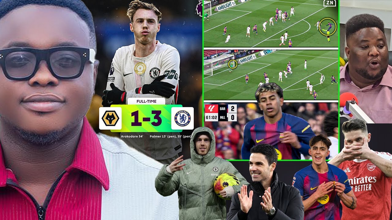 CHELSEA 3 WOLVES 1, BARCELONA 3 MALLORCA 0, ARSENAL 3 SUNDERLAND 0, PALMER CLASSIC, GAME ANALYSIS