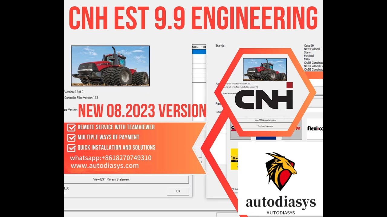 CNH Electronic Service Tool[CNH EST 9.9] Install for Case and New Holland