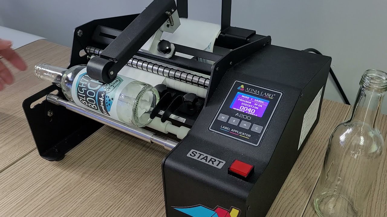 Afinia A200 Applying Labels to Glass Bottles | HD Labels