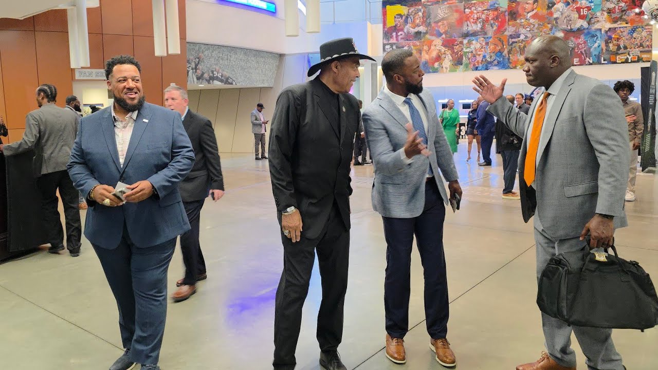 🚨 Jackson State Football's Coach TC Taylor & Coach Otis Riddley Arrive at Black College Football HOF