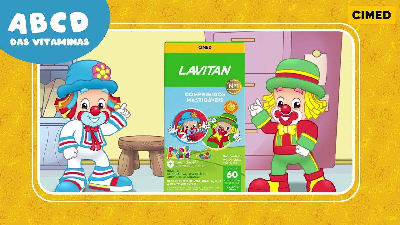 Patati Patat&aacute; - ABCD das Vitaminas com Lavitan Kids da Cimed
