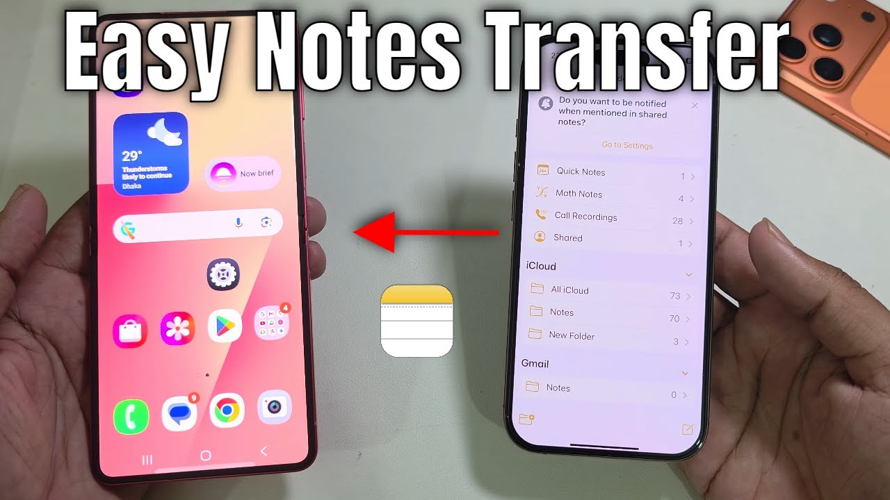 Как перенести заметки с iPhone на Android?