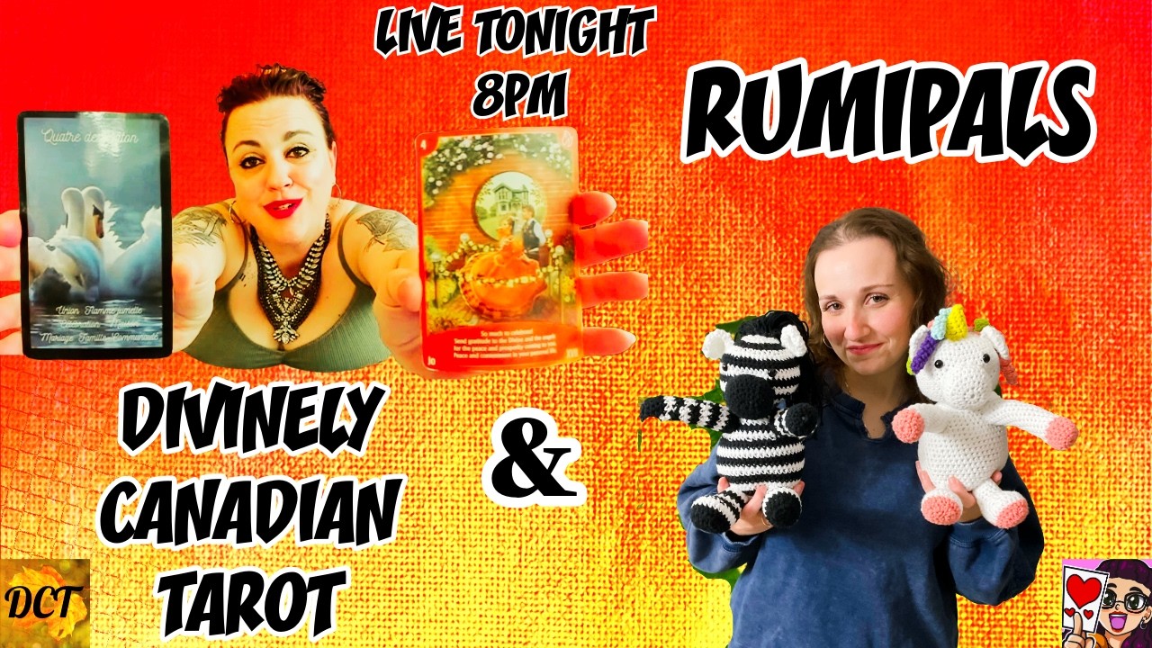 Join Us LIVE! Tarot Readings, RumiPals & Lots Of Laughs 🃏🧶😂