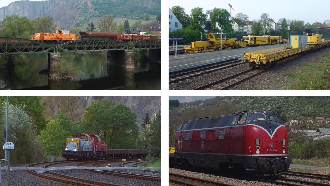 Bauzug-Wochenende Nahebahn+Alsenzbahn mit V 200, Gravita, 291, SEV Bad Münster-Alsenz im April 2020