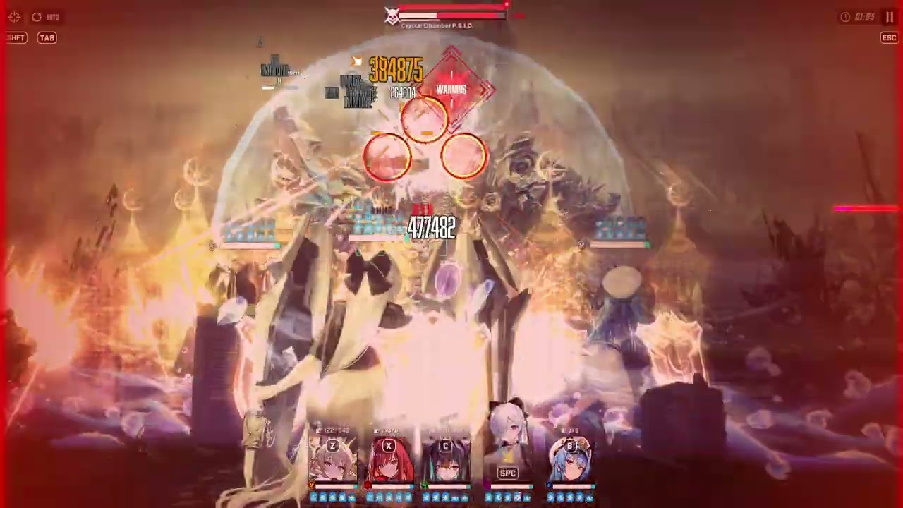 Nikke - Chapter 31-36 Hard Boss - Crystal Chamber P.S.I.D. (986k power)