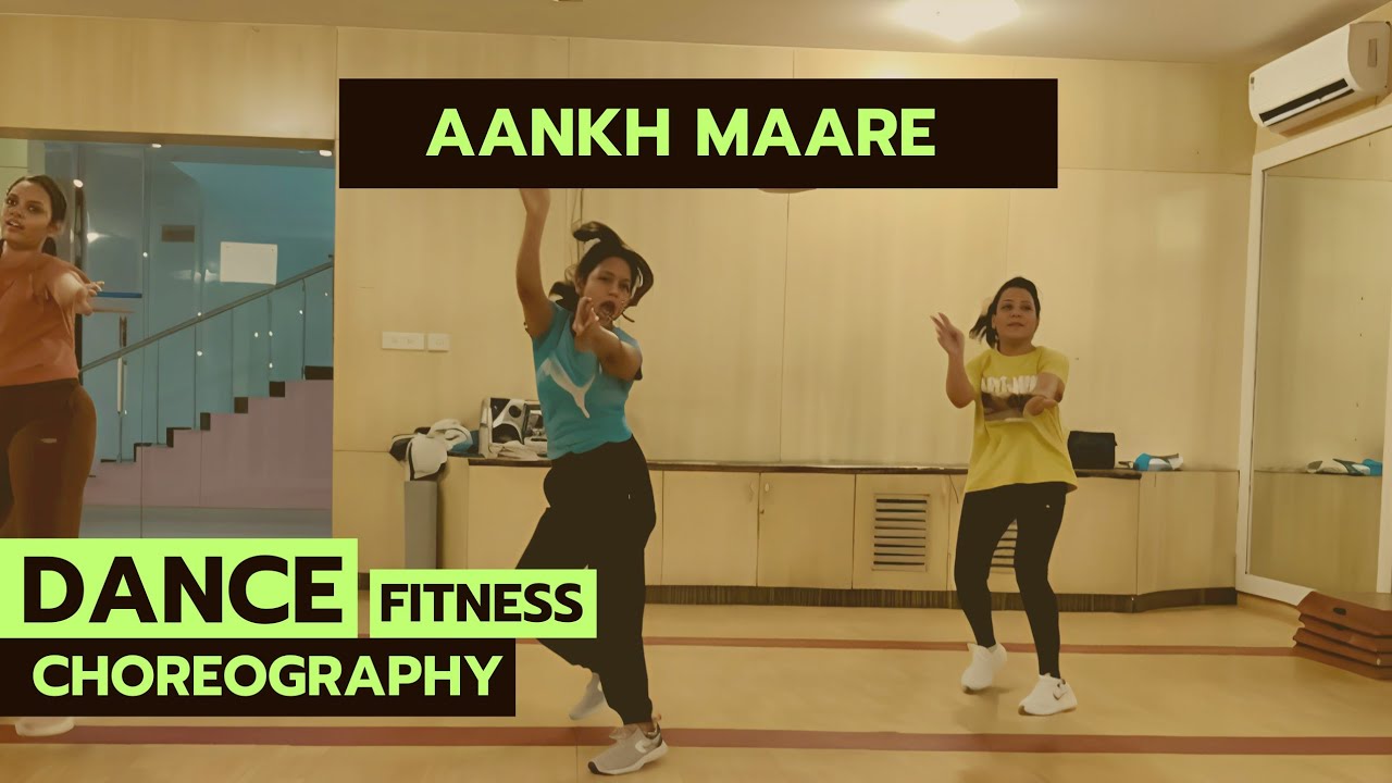 AANKH MAREY | Easy Zumba Dance Fitness Routine | Bollywood Workout Fat Burn | Beginner Choreography