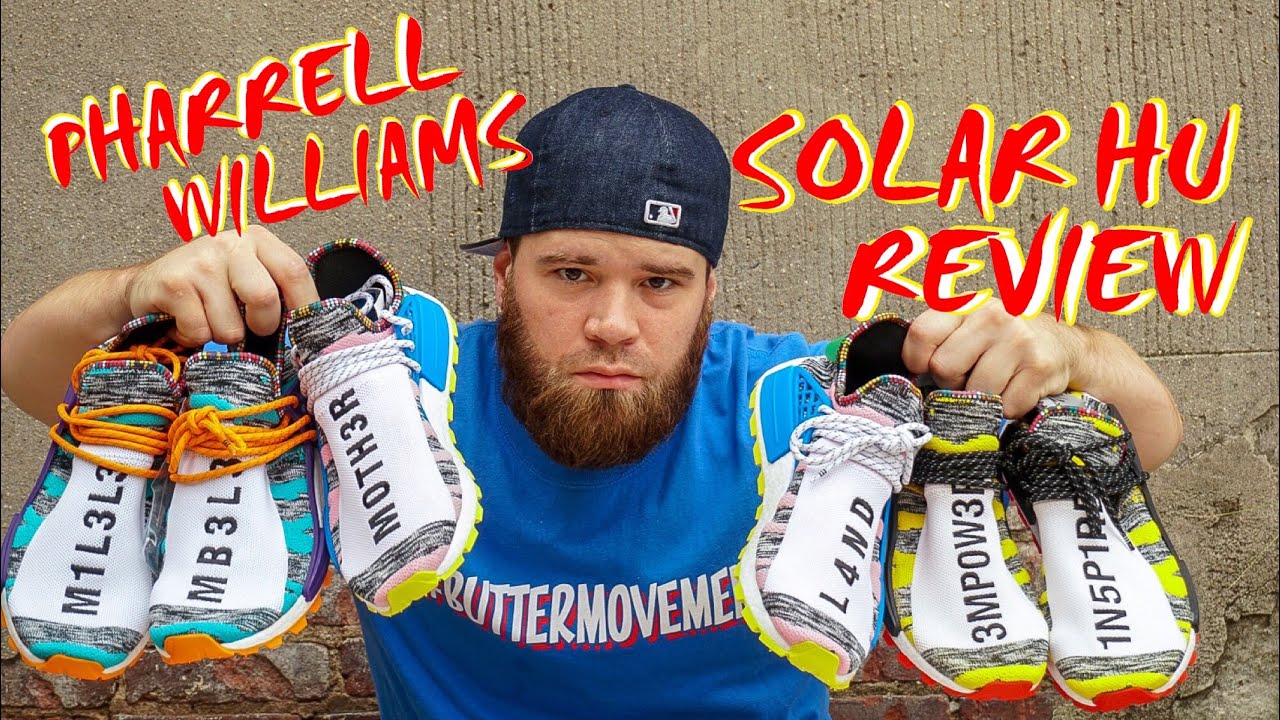THE NEW PHARRELL WILLIAMS SOLAR HU RACE NMD REVIEW