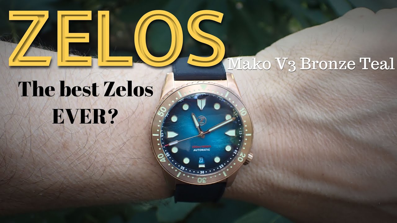 Zelos Mako V3 2.0 Bronze Teal Fume Dial Un-Boxing Is this the best Zelos Yet?