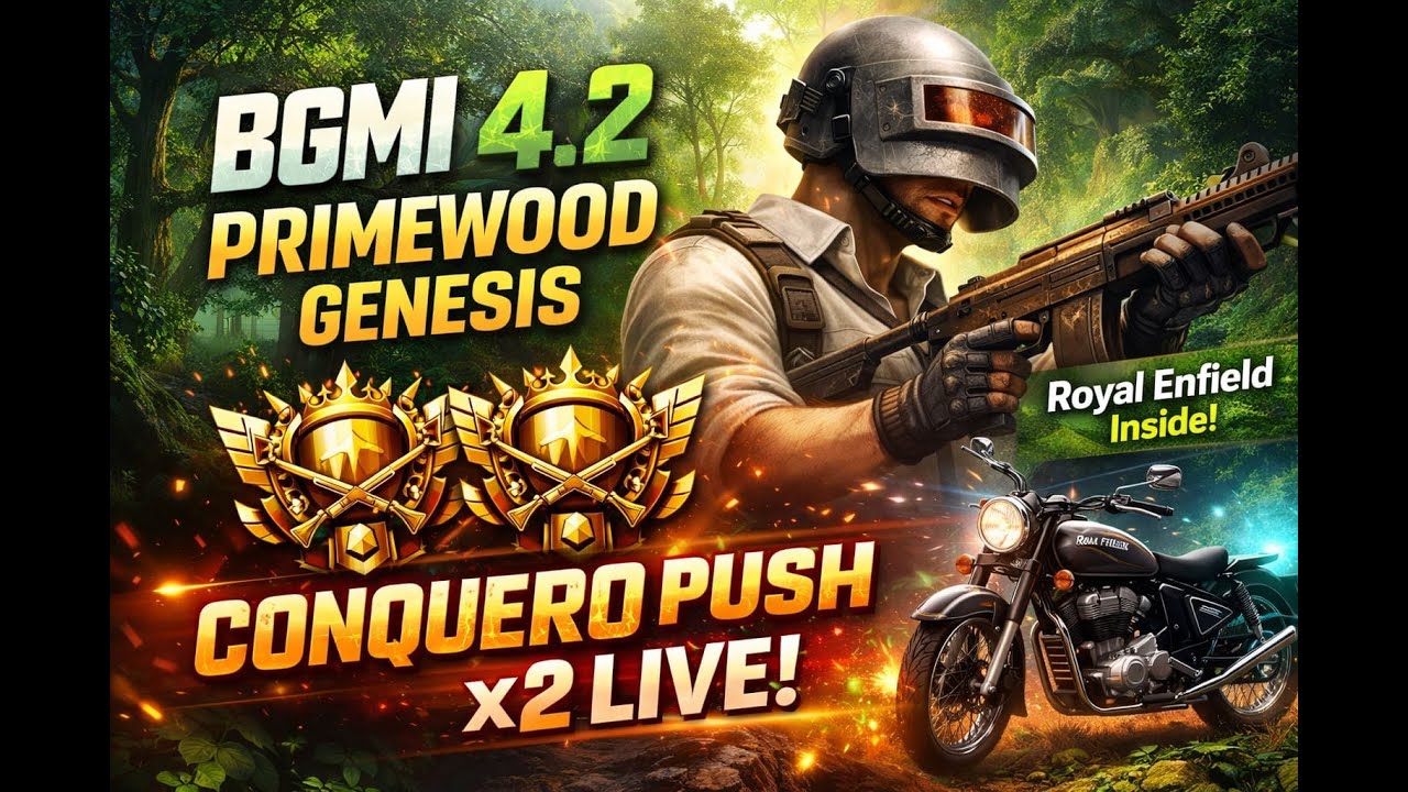 Back-to-Back Conqueror 🏆 | 2 IDs | Squad Rank Push | BGMI LIVE | BabaTermiLive