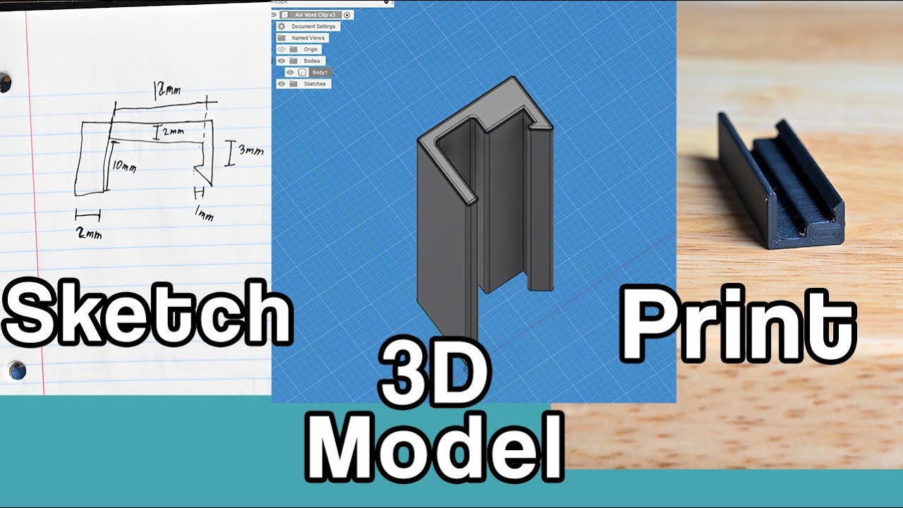 Разработка ваших первых функциональных деталей, напечатанных на 3D-принтере | Базовая 3D-печать F...