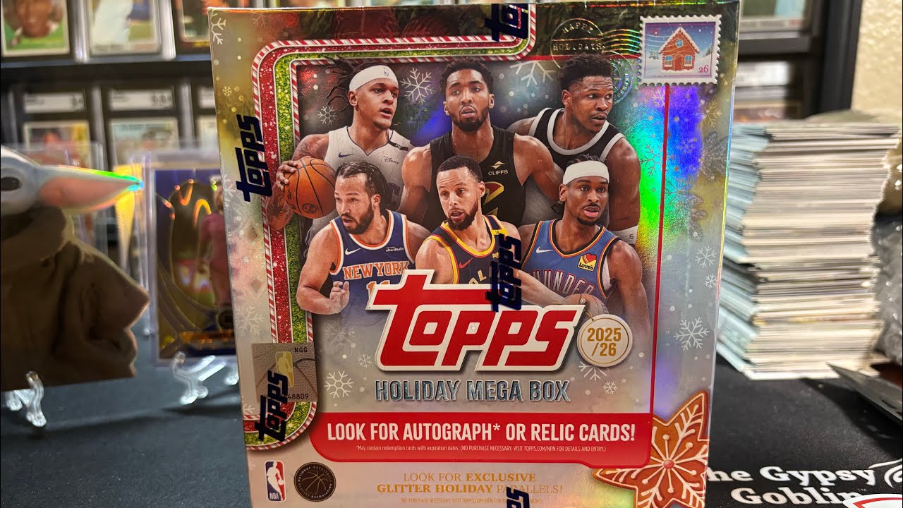 25-26 Topps Holiday Basketball Mega Box! Lets play capture the Flagg!!!