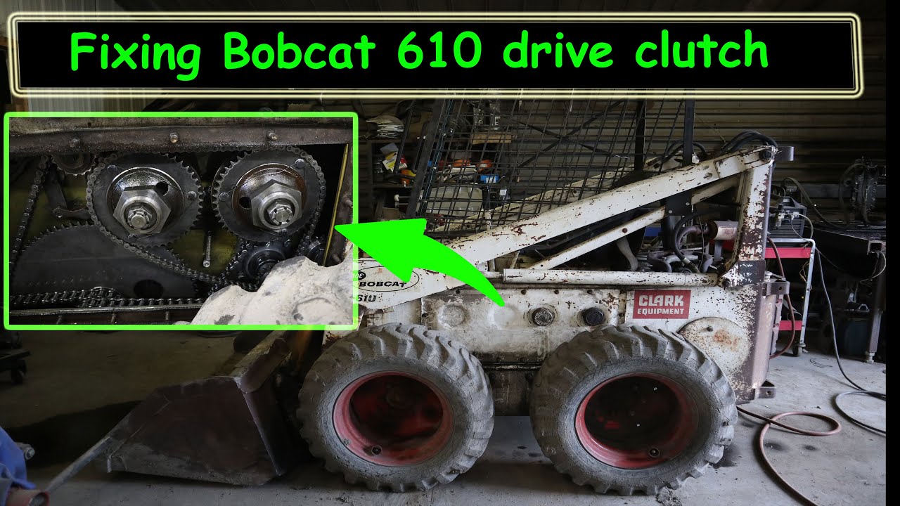 Melroe Bobcat 610  replacing thread steering actuating nut for the forward drive.