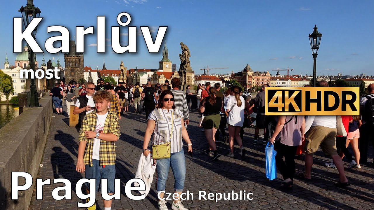 Walking Tour | Prague - Karlův most | 4K HDR