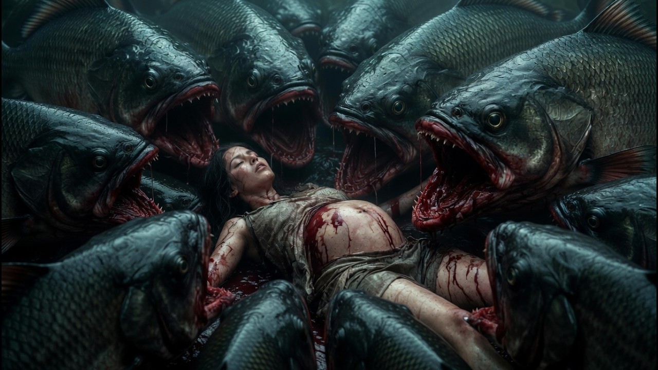 【FULL MOVIE 4K】Pregnant woman sacrificed, lures fish monsters, village devoured overnight!