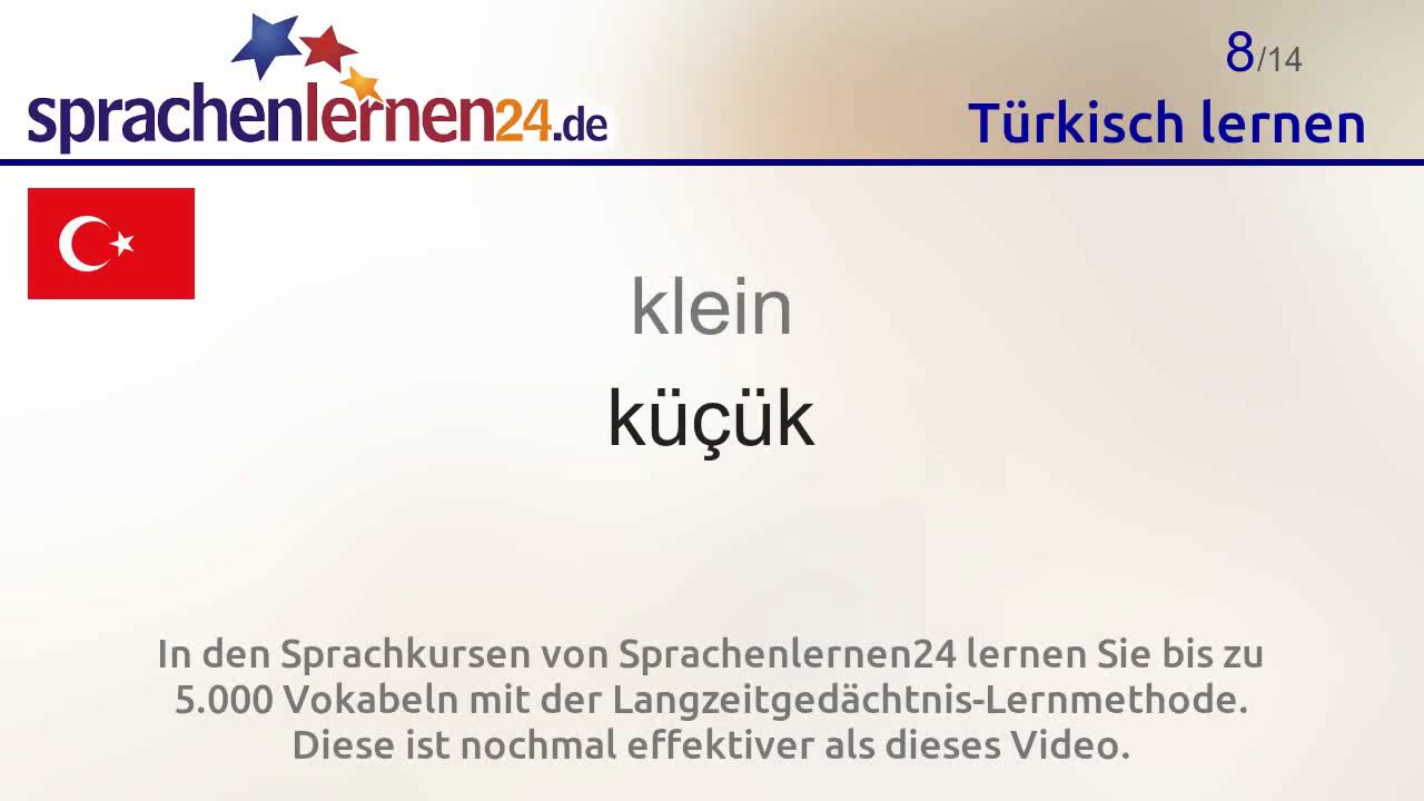 Türkisch lernen (Teil 3)