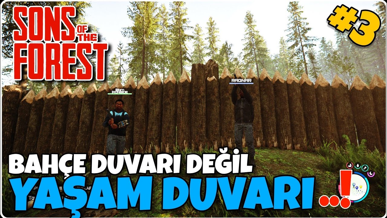 ÇİN SEDDİ GİBİ DUVAR ÖRDÜK 😎 YAMYAMLAR YAŞAM ALANIMIZA SALDIRMAYA BAŞLADI😱 SONS OF THE FOREST #3