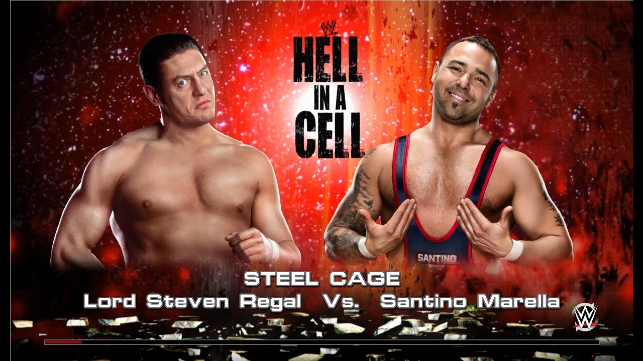 WWE 2k15 Личное первенство по правилам Steel Cage бой между Lord Steven Regal - Santino Marella