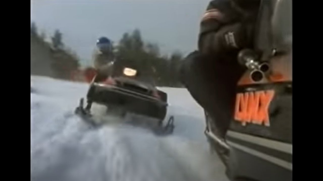 Lynx snowmobile line-up video 1989